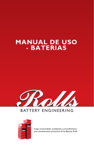 manual de uso - baterias