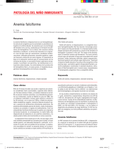 Anemia falciforme - Acta Pediátrica Española