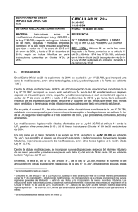 circular n° 20. - Reforma Tributaria