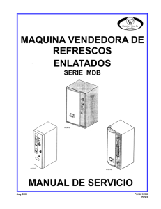 manual de servicio maquina vendedora de refrescos enlatados