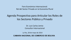 Agenda Prospectiva para Articular los Roles de los Sectores Público