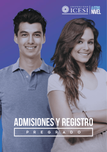 admisiones y registro