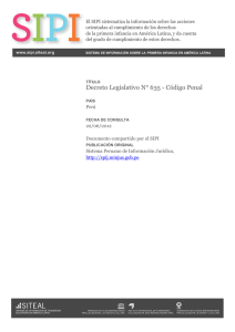 Decreto Legislativo N° 635 - Código Penal - SIPI
