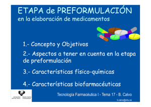 Preformulaci&oacute;n de Medicamentos: Conceptos y Caracter&iacute;sticas