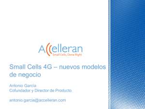 Small cells 4G: nuevos modelos de negocio