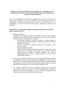 1 estructura del exámen de economía de la empresa en