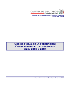 Código Fiscal de la Federación: Comparativo del texto