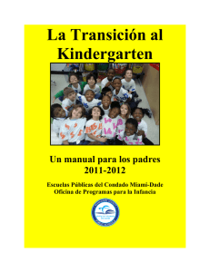 La Transición al Kindergarten - Early Childhood - Miami