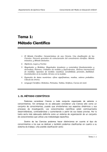 Tema 1. Método Científico - OCW Universidad de Cádiz