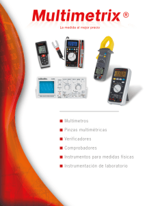 Multímetros Pinzas multimétricas Verificadores