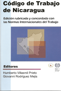 codigo de trabajo rubricado - Ministerio del Trabajo de Nicaragua