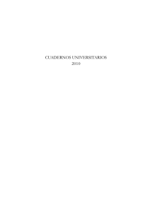 cuadernos universitarios 2010 - Universidad Católica de Salta