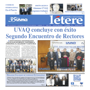 Létere diciembre 2014 - Universidad Vasco de Quiroga