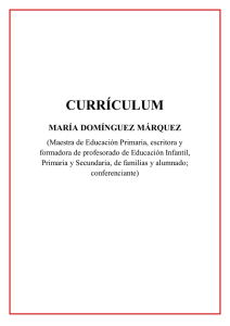 currículum - María Domínguez