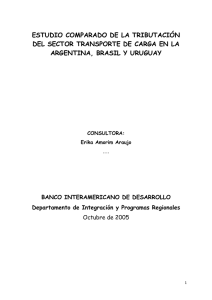 TRIBUTAÇÃO DO SETOR DE TRANSPORTE DE CARGA NO BRASIL