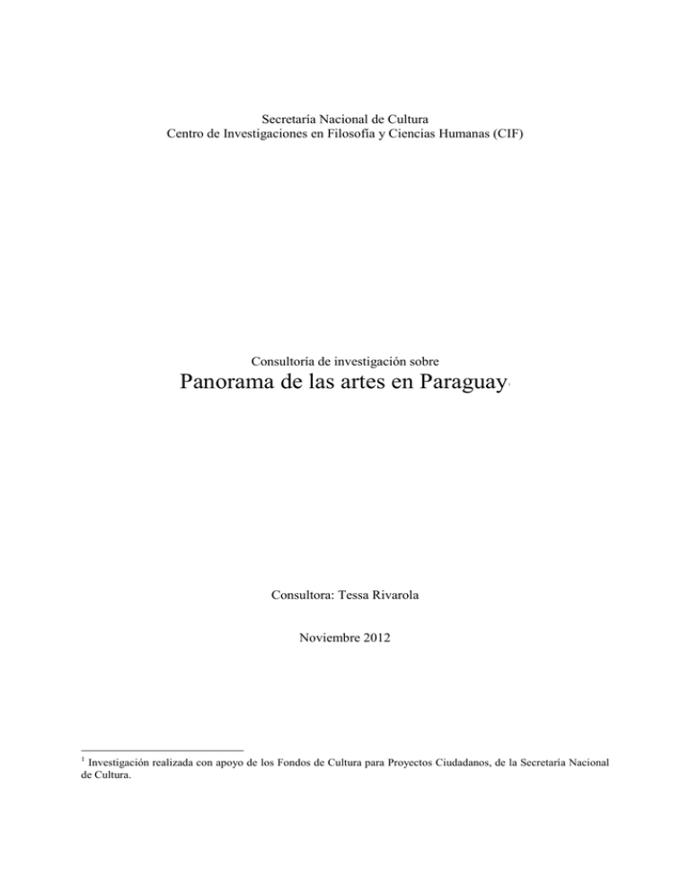 Panorama Del Arte En Paraguay-Informe Final_Rivarola Disminuido