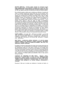 NULIDAD ABSOLUTA - Contrato estatal. Contrato de concesión de