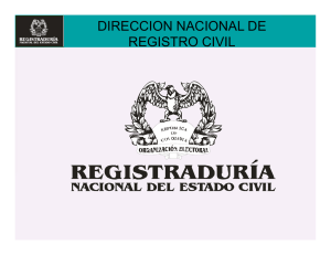 DIRECCION NACIONAL DE REGISTRO CIVIL