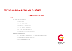 Plan de centro 2015 del CCE en México