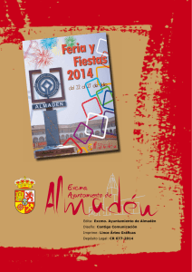 Programa Feria y Fiestas Almadén 2.014