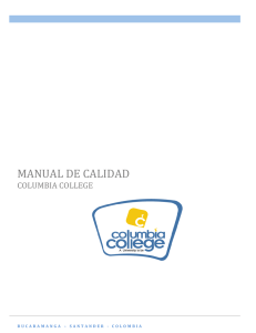 manual de calidad - Colombia College