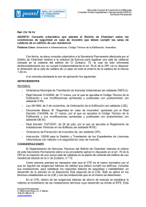 CU 16-14 Consulta urbanística que plantea el Distrito de Chamberí