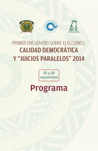 Programa - Tribunal Electoral del Poder Judicial de la Federación
