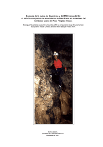 Ecología de la cueva de Guardetxe y del MSS circundante