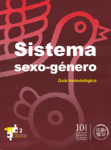 Sistema sexo-género Guía metodológica