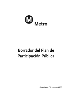 January 6, 2016 - Draft Public Participation Plan