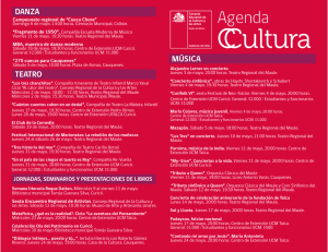 Descarga la agenda - Consejo Nacional de la Cultura y las Artes