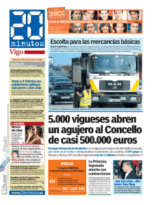 5.000 vigueses abren un agujero al Concello de casi 500.000 euros