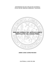 análisis jurídico del artículo ciento veinticuatro del