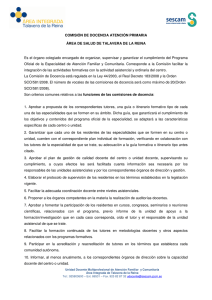 Comisión de docencia - Área Integrada de Talavera