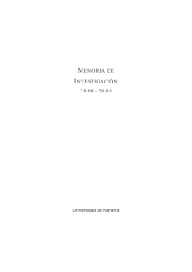 2008-2009 - Universidad de Navarra