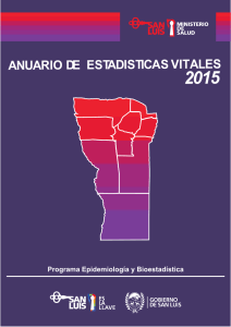 Anuario de Estadísticas Vitales 2015
