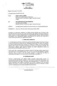 1914-2014 Bogotá, Noviembre 11 de 2014. Concepto Jurídico Nro