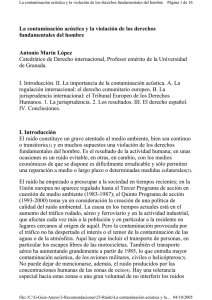 La contaminación acústica y la violación de los derechos