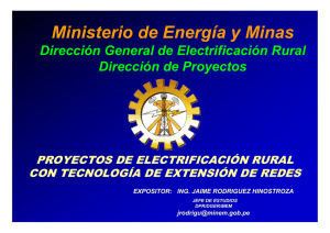 Sin título de diapositiva - Dirección General de Electrificación Rural