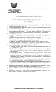 ANEXO XII DE LA RESOLUCIÌN D.G.R. Nº 105/08 ACTA DE COM