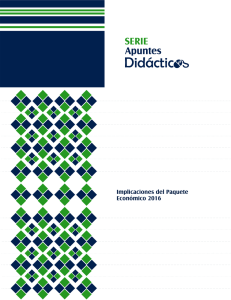 Implicaciones del Paquete Económico 2016