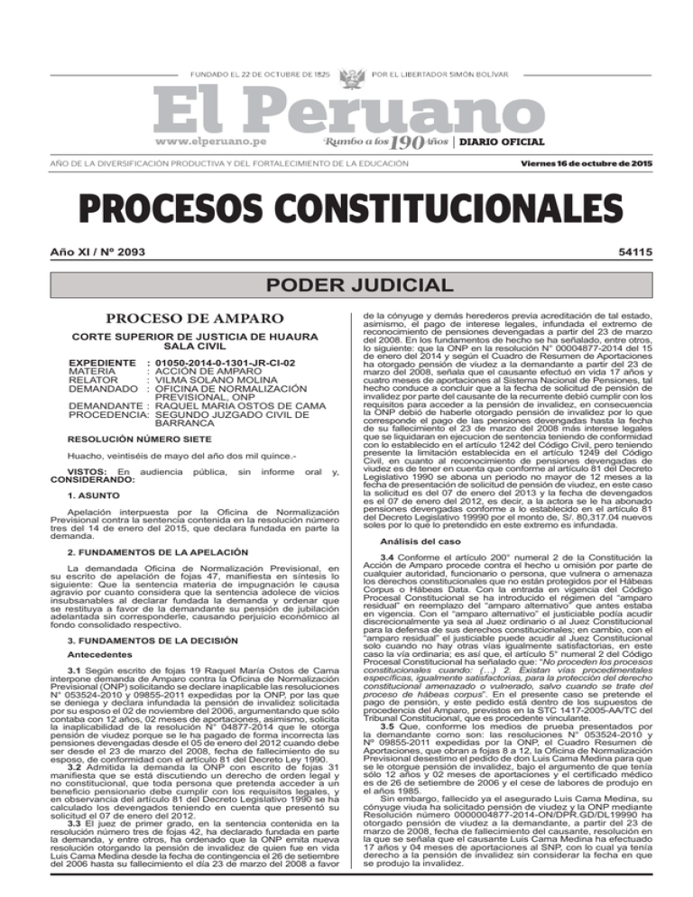 Procesos Constitucionales - Peruana