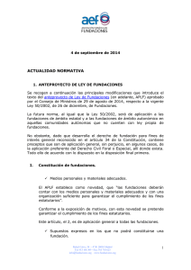 actualidad normativa - Asociación Española de Fundaciones