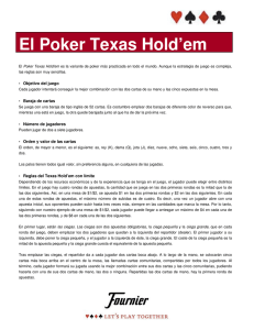 El Poker Texas Hold`em