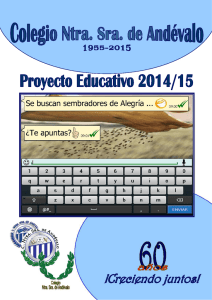 proyecto educativo 2014 - Ntra. Sra. de Andévalo