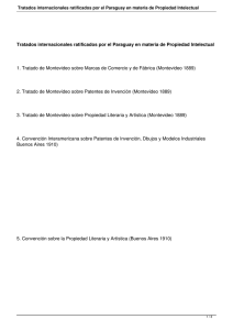 Tratados internacionales ratificados por el Paraguay en materia de
