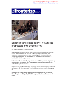 Exponen candidatos del PRI y PAN sus propuestas