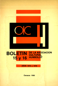 Boletín 15 y 16 1978 / 1979 - Asociación Cultural Humboldt