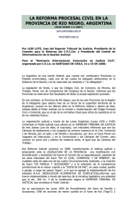 Código Procesal Civil y Comercial, Provincia de Río Negro