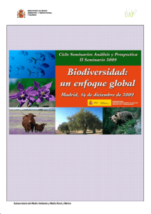Biodiversidad: un enfoque global
